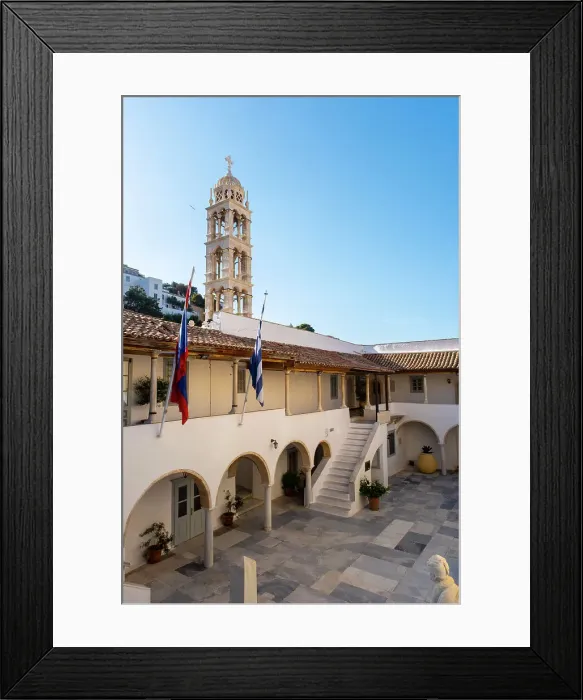 Framed Print : Orthodox Cathedral Church, Hydra Town, Hydra (Ydra) Island, Saronic Islands, Greece Framed Print : Orthodox Cathedral Church, Hydra Town, Hydra (Ydra) Island, Saronic Islands, Greece