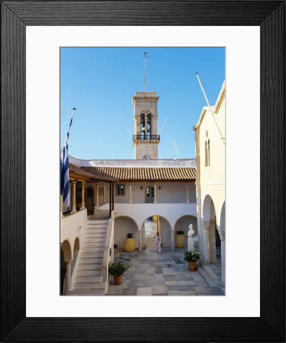 Framed Print : Orthodox Cathedral Church, Hydra Town, Hydra (Ydra) Island, Saronic Islands, Greece Framed Print : Orthodox Cathedral Church, Hydra Town, Hydra (Ydra) Island, Saronic Islands, Greece