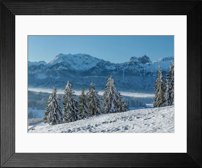 Framed Print : View over Zell to Tannheim Mountains, Pfronten, Allgau, Swabia, Bavaria, Germany Framed Print : View over Zell to Tannheim Mountains, Pfronten, Allgau, Swabia, Bavaria, Germany