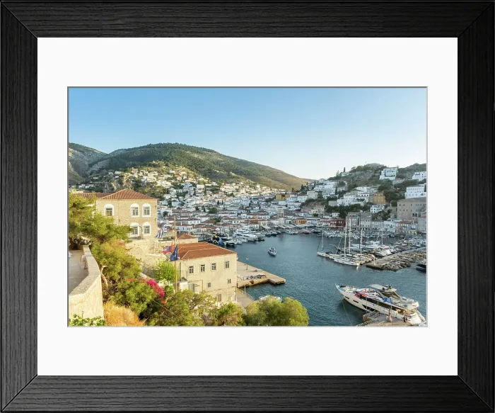 Framed Print : Harbour of Hydra Town, Hydra (Ydra), Saronic Islands, Greece Framed Print : Harbour of Hydra Town, Hydra (Ydra), Saronic Islands, Greece