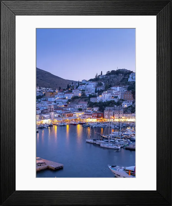 Framed Print : Harbour of Hydra Town, Hydra (Ydra), Saronic Islands, Greece Framed Print : Harbour of Hydra Town, Hydra (Ydra), Saronic Islands, Greece