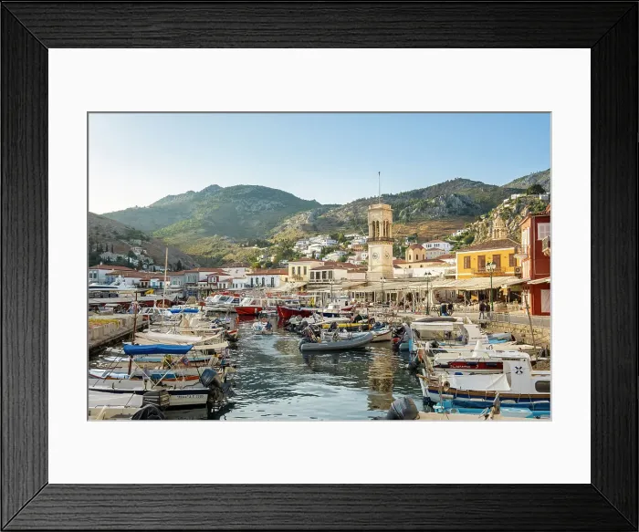 Framed Print : Harbour of Hydra Town, Hydra (Ydra), Saronic Islands, Greece Framed Print : Harbour of Hydra Town, Hydra (Ydra), Saronic Islands, Greece