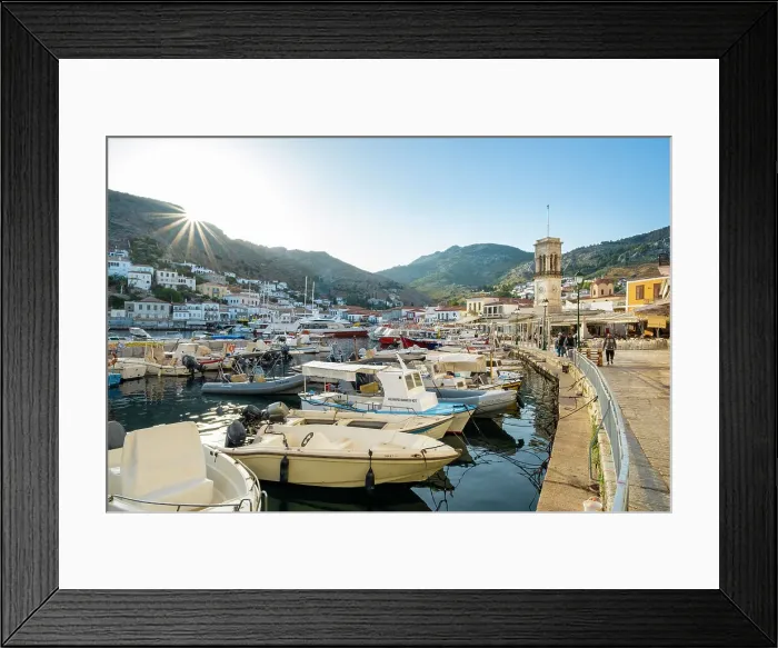 Framed Print : Harbour of Hydra Town, Hydra (Ydra), Saronic Islands, Greece Framed Print : Harbour of Hydra Town, Hydra (Ydra), Saronic Islands, Greece