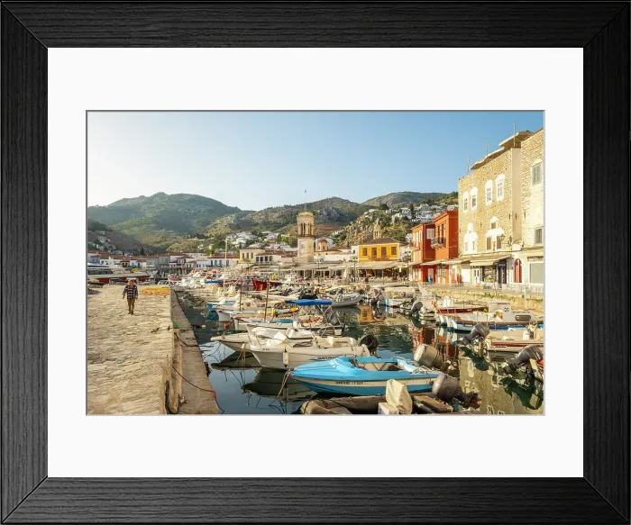Framed Print : Harbour of Hydra Town, Hydra (Ydra), Saronic Islands, Greece Framed Print : Harbour of Hydra Town, Hydra (Ydra), Saronic Islands, Greece