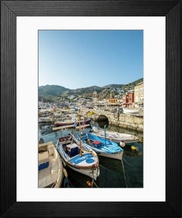 Framed Print : Harbour of Hydra Town, Hydra (Ydra), Saronic Islands, Greece Framed Print : Harbour of Hydra Town, Hydra (Ydra), Saronic Islands, Greece