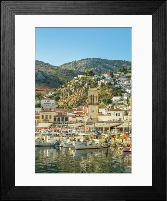 Framed Print : Harbour of Hydra Town, Hydra (Ydra), Saronic Islands, Greece Framed Print : Harbour of Hydra Town, Hydra (Ydra), Saronic Islands, Greece