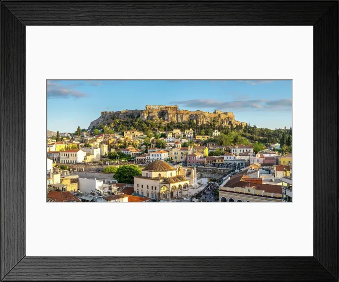 Framed Print : Monastiraki Square with the Acroplois and Parthenon behind, Athens, Greece