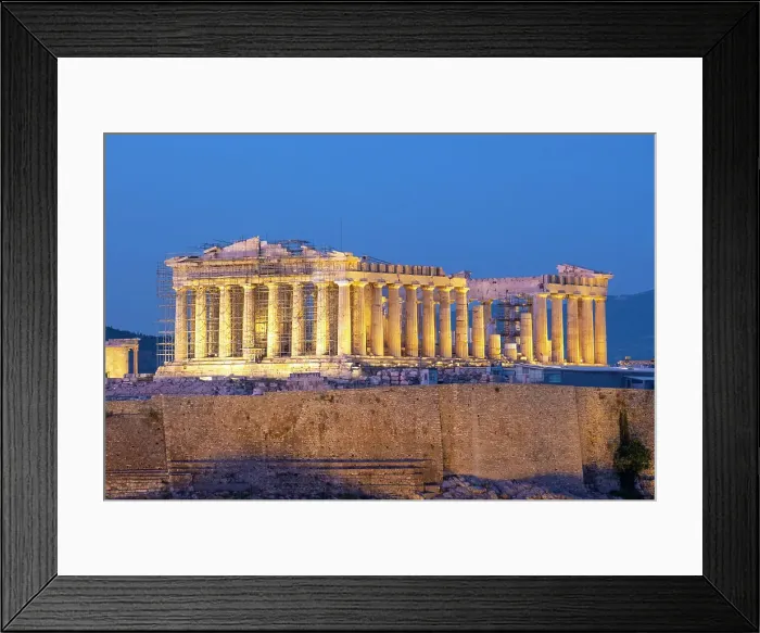 Framed Print : Parthenon temple on the Acropolis from Philoppapos hill, Athens, Greece Framed Print : Parthenon temple on the Acropolis from Philoppapos hill, Athens, Greece