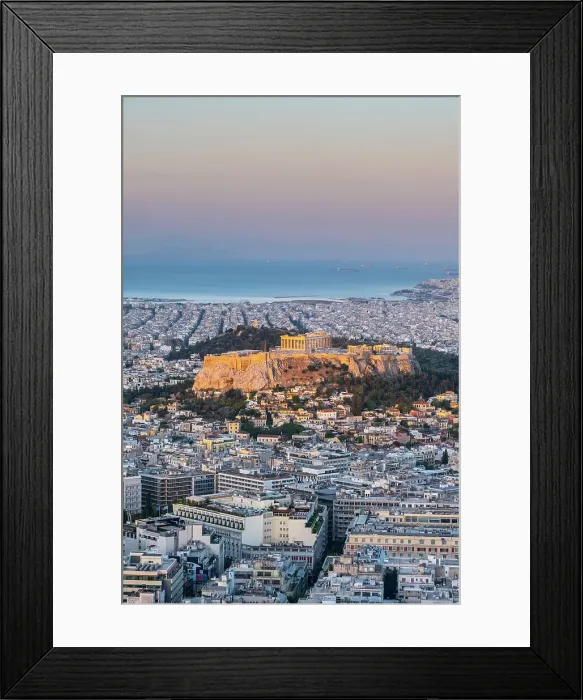 Framed Print : Parthenon on the Acroplis viewed from Lycabettus Hill, Athens, Greece
