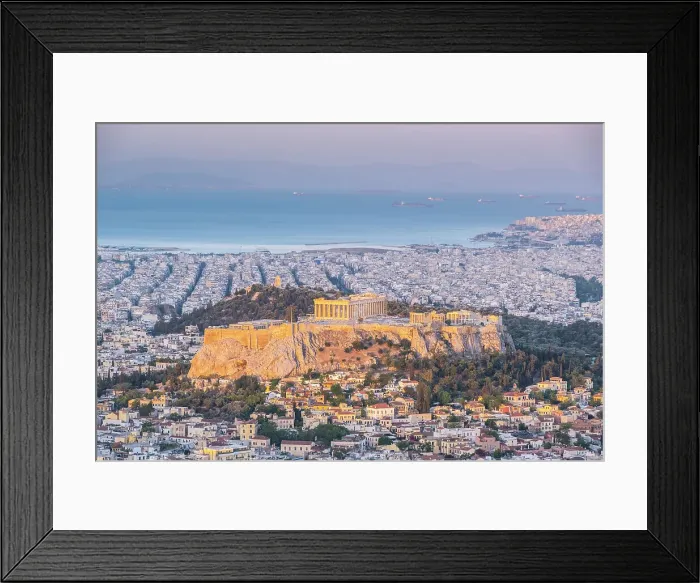Framed Print : Parthenon on the Acroplis viewed from Lycabettus Hill, Athens, Greece Framed Print : Parthenon on the Acroplis viewed from Lycabettus Hill, Athens, Greece