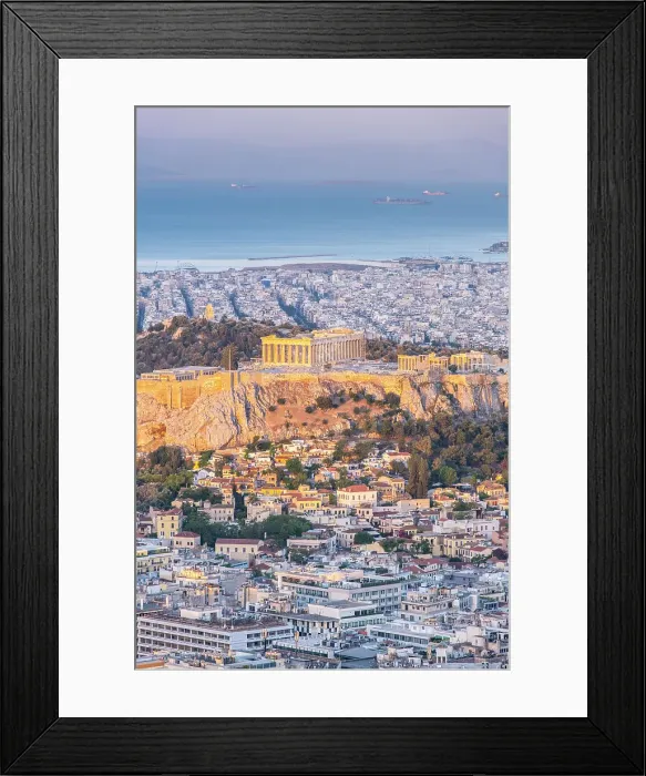 Framed Print : Parthenon on the Acroplis viewed from Lycabettus Hill, Athens, Greece Framed Print : Parthenon on the Acroplis viewed from Lycabettus Hill, Athens, Greece