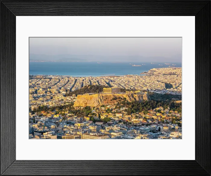 Framed Print : Parthenon on the Acroplis viewed from Lycabettus Hill, Athens, Greece