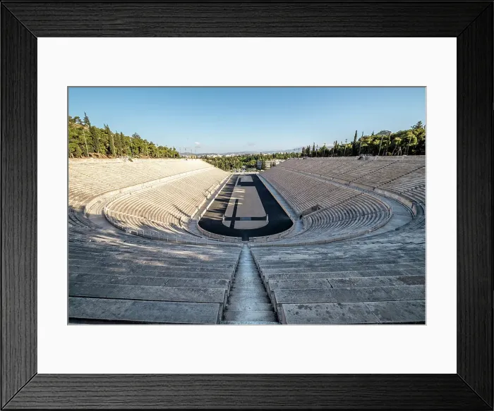 Framed Print : Panathenaic Stadium (site of the first modern day Olympic games in 1896) Athens, Greece Framed Print : Panathenaic Stadium (site of the first modern day Olympic games in 1896) Athens, Greece