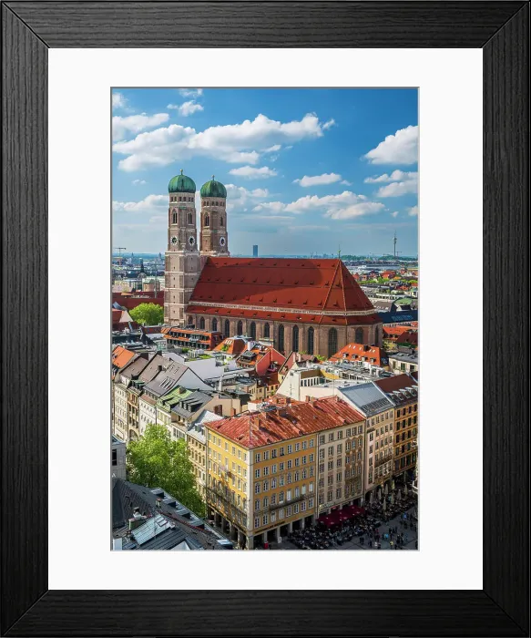 Framed Print : Frauenkirche church, Munich, Bavaria, Germany