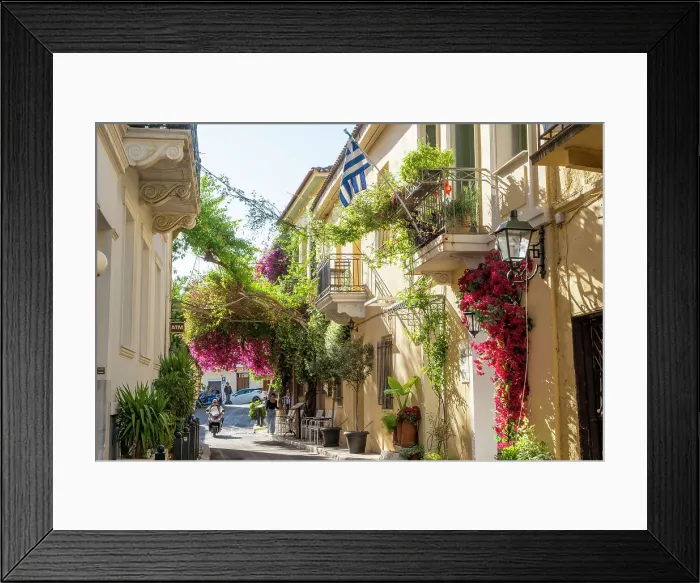 Framed Print : Streets of Plaka, Athens, Greece Framed Print : Streets of Plaka, Athens, Greece