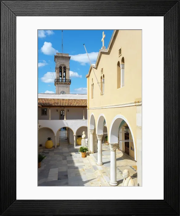 Framed Print : Orthodox Cathedral Church, Hydra Town, Hydra (Ydra) Island, Saronic Islands, Greece Framed Print : Orthodox Cathedral Church, Hydra Town, Hydra (Ydra) Island, Saronic Islands, Greece