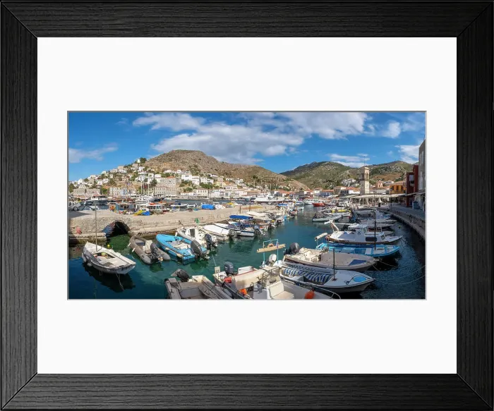 Framed Print : Harbour of Hydra Town, Hydra (Ydra), Saronic Islands, Greece Framed Print : Harbour of Hydra Town, Hydra (Ydra), Saronic Islands, Greece