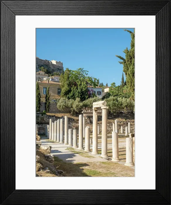 Framed Print : Roman Forum of Athens, Athens, Greece Framed Print : Roman Forum of Athens, Athens, Greece