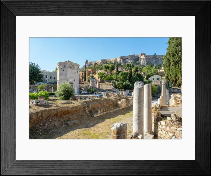 Framed Print : Roman Forum of Athens, Athens, Greece Framed Print : Roman Forum of Athens, Athens, Greece