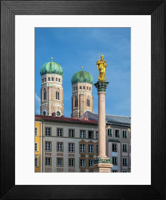 Framed Print : Marienplatz and Frauenkirche church, Munich, Bavaria, Germany Framed Print : Marienplatz and Frauenkirche church, Munich, Bavaria, Germany