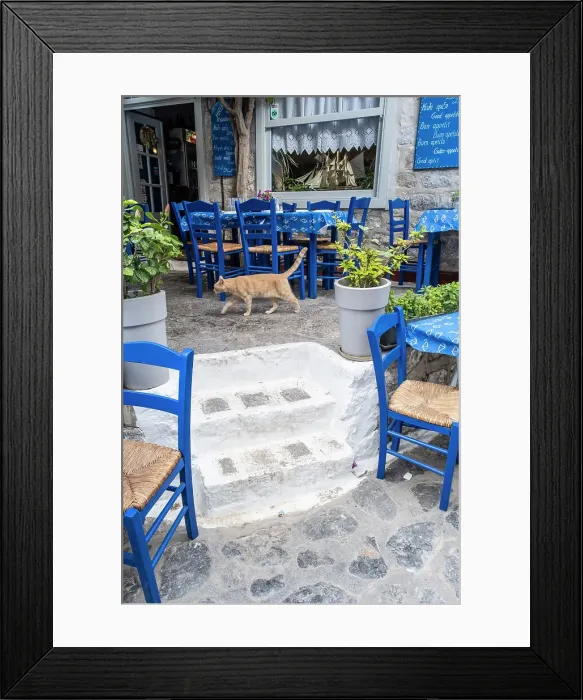 Framed Print : Taverna in Hydra Town, Hydra (Ydra), Saronic Islands, Greece Framed Print : Taverna in Hydra Town, Hydra (Ydra), Saronic Islands, Greece