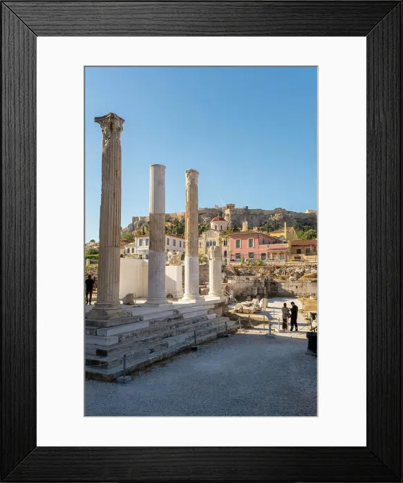 Framed Print : Hadrian's Library, Monastiraki, Athens, Greece