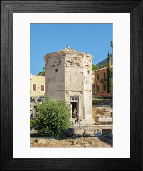 Framed Print : Horologion of Andronikos Cyrrhestes (Tower of the Winds), Roman Forum of Athens, Athens, Greece Framed Print : Horologion of Andronikos Cyrrhestes (Tower of the Winds), Roman Forum of Athens, Athens, Greece