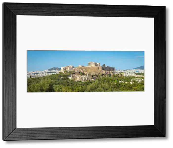 Framed Print : Parthenon temple on the Acropolis from Philoppapos hill, Athens, Greece Framed Print : Parthenon temple on the Acropolis from Philoppapos hill, Athens, Greece