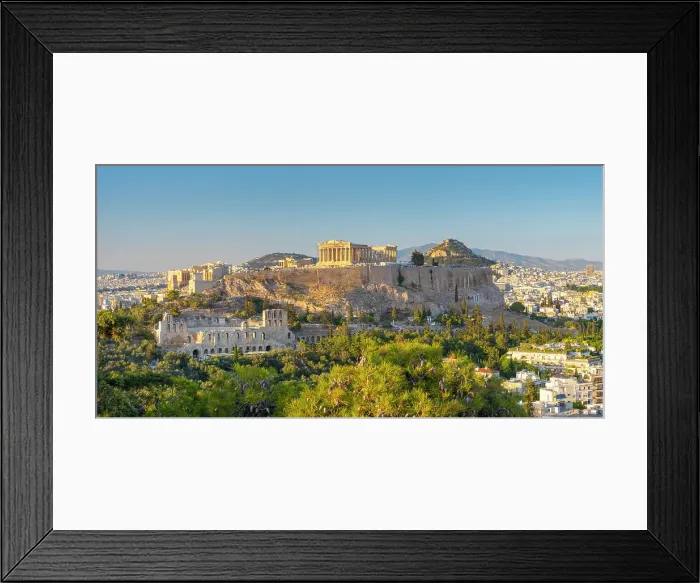 Framed Print : Parthenon temple on the Acropolis from Philoppapos hill, Athens, Greece Framed Print : Parthenon temple on the Acropolis from Philoppapos hill, Athens, Greece