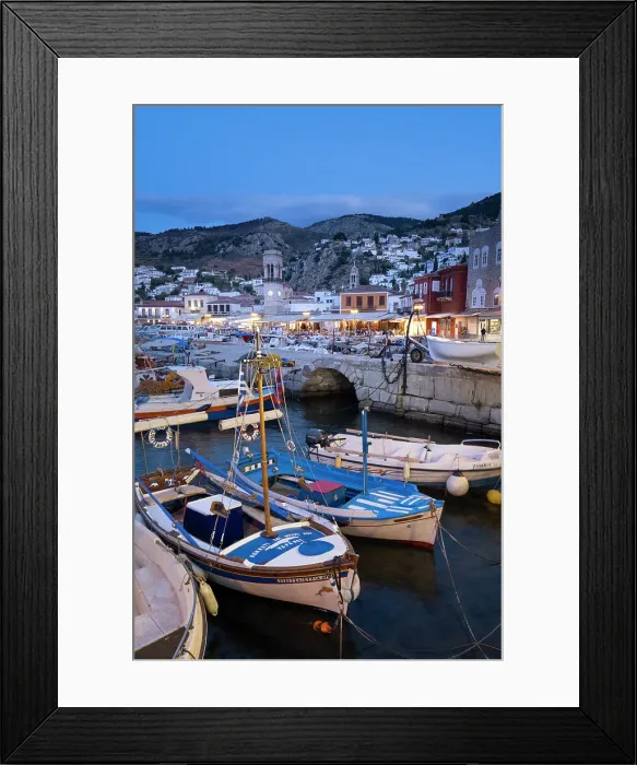Framed Print : Harbour of Hydra Town, Hydra (Ydra), Saronic Islands, Greece Framed Print : Harbour of Hydra Town, Hydra (Ydra), Saronic Islands, Greece