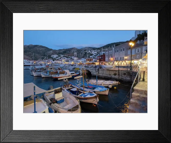 Framed Print : Harbour of Hydra Town, Hydra (Ydra), Saronic Islands, Greece Framed Print : Harbour of Hydra Town, Hydra (Ydra), Saronic Islands, Greece
