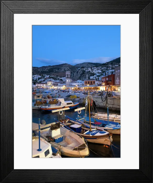 Framed Print : Harbour of Hydra Town, Hydra (Ydra), Saronic Islands, Greece Framed Print : Harbour of Hydra Town, Hydra (Ydra), Saronic Islands, Greece