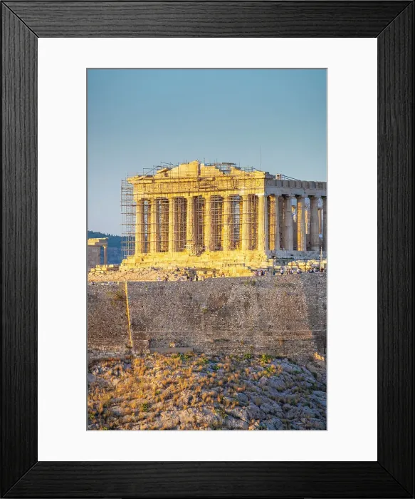 Framed Print : Parthenon temple on the Acropolis from Philoppapos hill, Athens, Greece Framed Print : Parthenon temple on the Acropolis from Philoppapos hill, Athens, Greece