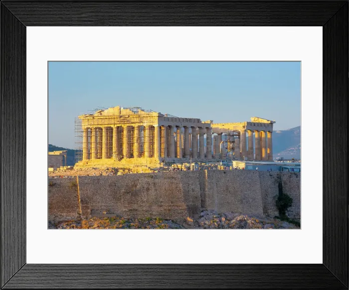 Framed Print : Parthenon temple on the Acropolis from Philoppapos hill, Athens, Greece Framed Print : Parthenon temple on the Acropolis from Philoppapos hill, Athens, Greece