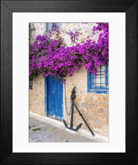 Framed Print : Blue door, Hydra Town, Hydra (Ydra), Saronic Islands, Greece Framed Print : Blue door, Hydra Town, Hydra (Ydra), Saronic Islands, Greece