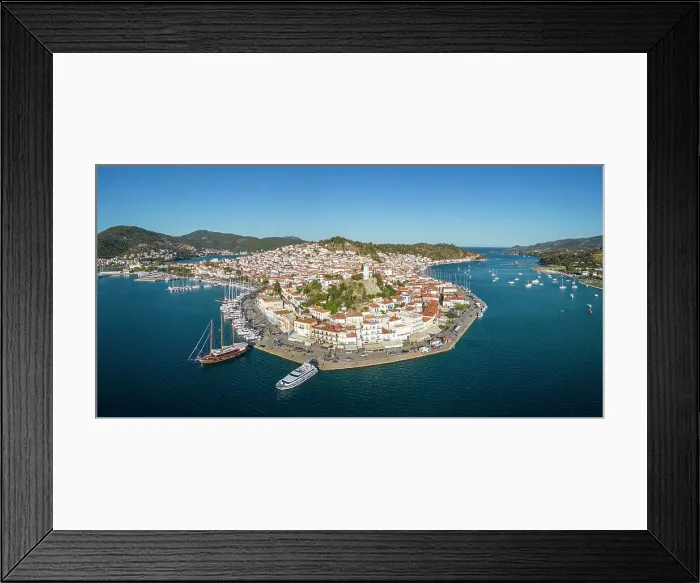 Framed Print : Poros Island, Saronic Islands, Greece Framed Print : Poros Island, Saronic Islands, Greece