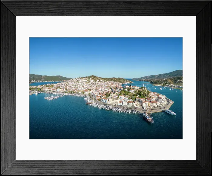 Framed Print : Poros Island, Saronic Islands, Greece Framed Print : Poros Island, Saronic Islands, Greece