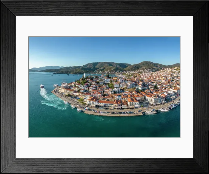 Framed Print : Poros Island, Saronic Islands, Greece Framed Print : Poros Island, Saronic Islands, Greece