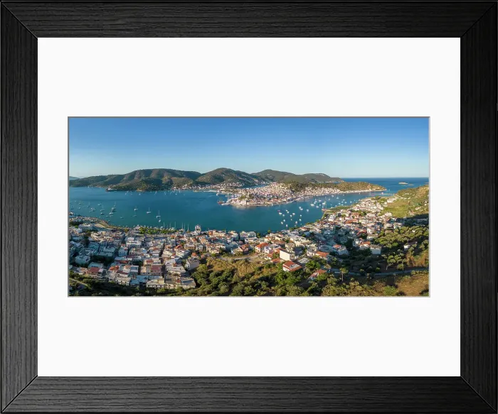 Framed Print : Poros Island from Galatas, Saronic Islands, Greece Framed Print : Poros Island from Galatas, Saronic Islands, Greece