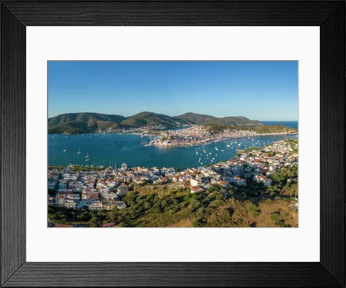 Framed Print : Poros Island from Galatas, Saronic Islands, Greece Framed Print : Poros Island from Galatas, Saronic Islands, Greece