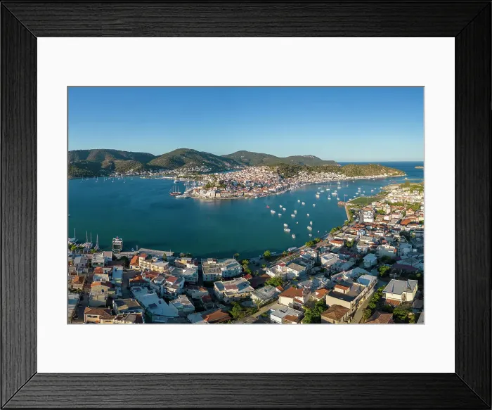 Framed Print : Poros Island from Galatas, Saronic Islands, Greece Framed Print : Poros Island from Galatas, Saronic Islands, Greece
