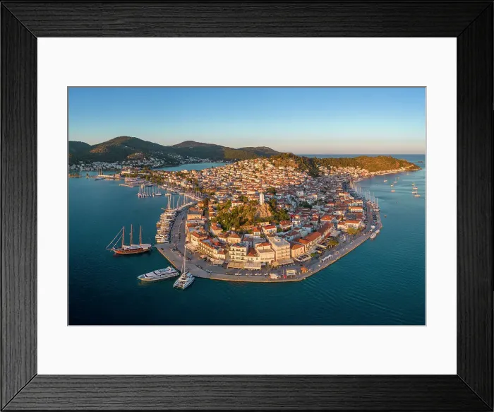 Framed Print : Poros Island, Saronic Islands, Greece Framed Print : Poros Island, Saronic Islands, Greece