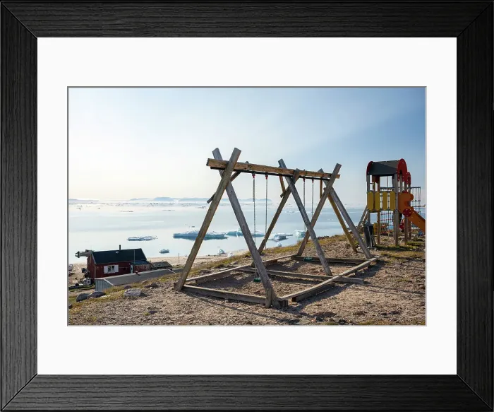 Framed Print : Playground Siorapaluk or Hiurapaluk is a settlement in the Qaanaaq area of the Avannaata municipality in northern Greenland Framed Print : Playground Siorapaluk or Hiurapaluk is a settlement in the Qaanaaq area of the Avannaata municipality in northern Greenland