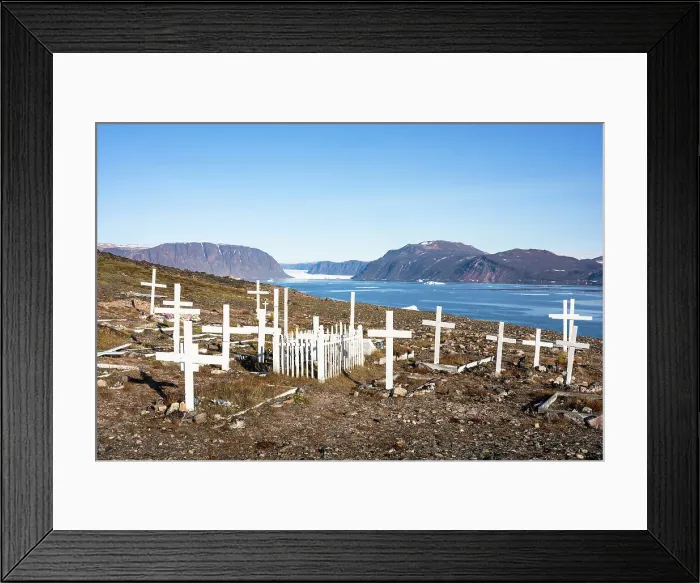 Framed Print : Grave yard Siorapaluk or Hiurapaluk is a settlement in the Qaanaaq area of the Avannaata municipality in northern Greenland Framed Print : Grave yard Siorapaluk or Hiurapaluk is a settlement in the Qaanaaq area of the Avannaata municipality in northern Greenland