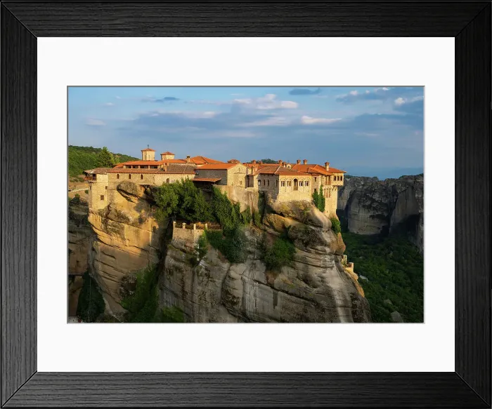 Framed Print : Greece, Thessaly, Meteora (UNESCO World Heritage Site)