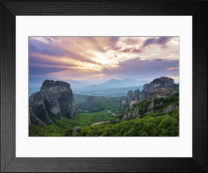 Framed Print : Greece, Thessaly, Meteora (UNESCO World Heritage Site) Framed Print : Greece, Thessaly, Meteora (UNESCO World Heritage Site)