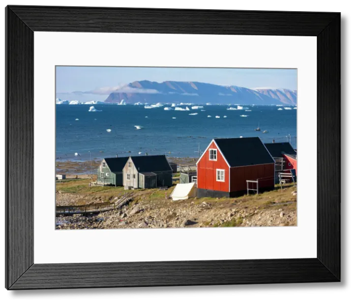 Framed Print : Qaanaaq formerly known as Thule or New Thule, is the main town in the northern part of the Avannaata municipality in northwestern Greenland Framed Print : Qaanaaq formerly known as Thule or New Thule, is the main town in the northern part of the Avannaata municipality in northwestern Greenland