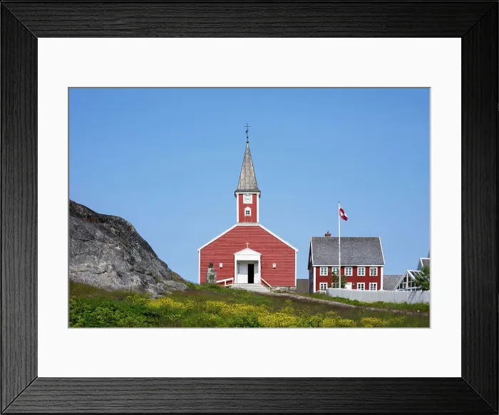 Framed Print : Church of our Saviour, Old Nuuk, Nuuk, Greenland Framed Print : Church of our Saviour, Old Nuuk, Nuuk, Greenland