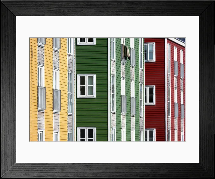 Framed Print : Colurful Houses, Nuuk, Greenland Framed Print : Colurful Houses, Nuuk, Greenland