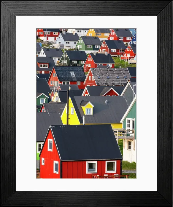 Framed Print : Old Nuuk, Nuuk, Greenland Framed Print : Old Nuuk, Nuuk, Greenland